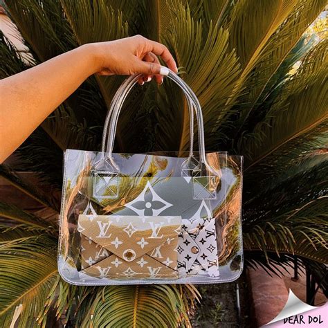 louis vuitton shopper dame|louis vuitton clear tote.